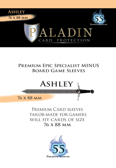 Protèges cartes JdS Paladin - Ashley premium minus 76x88mm x55