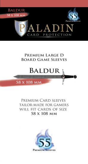 Protèges cartes JdS Paladin - Baldur premium large D 58x108mm x55