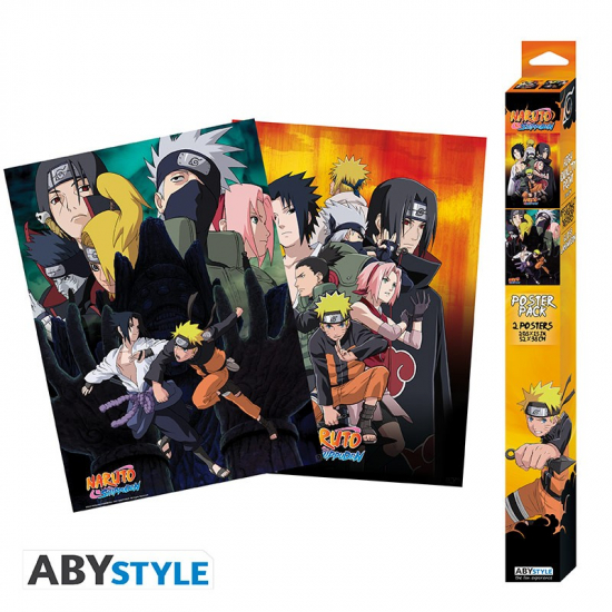 Naruto Shippuden - Set de 2 petits posters Ninjas (52x38 cm)