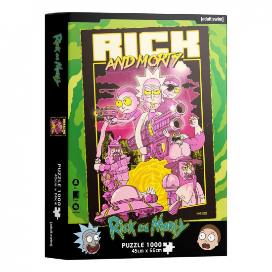 Rick & Morty - puzzle Retro Poster (1000 pièces )