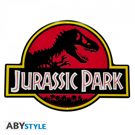 Jurassic Park - Plaque métal Jurassic Park (28 x 38 cm)