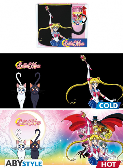 Sailor Moon - Mug 460 ml thermoréactif Groupe