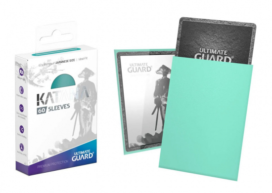 Protèges cartes Ultimate guard Katana japonais x60 turquoise