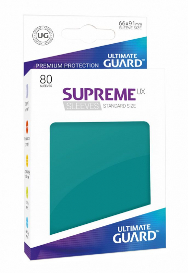 Ultimate Guard - Protège carte Supreme UX standard X80 Pétrole