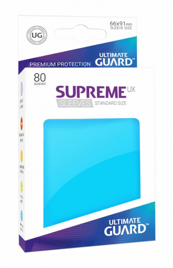 Ultimate Guard - Protège carte Supreme UX standard X80 bleu clair
