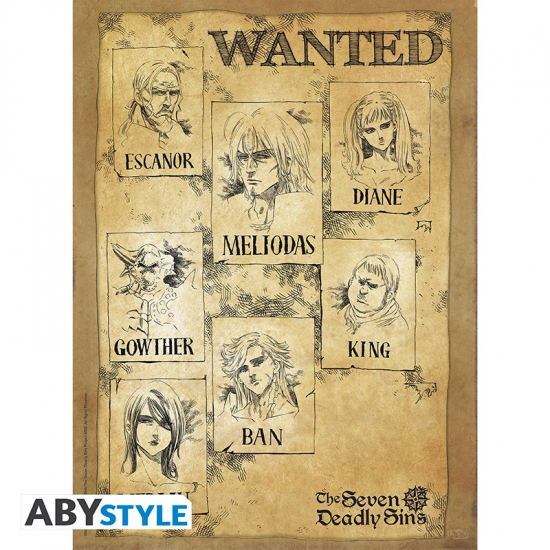 THE SEVEN DEADLY SINS - Poster petit format Wanted