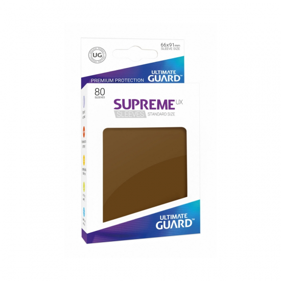 Ultimate Guard - Protège carte Supreme UX standard X80 marron