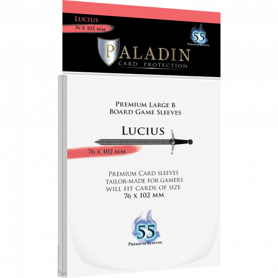 Protèges cartes JdS Paladin - Lucius premium large B 76x102mm x55