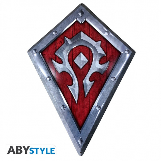 World of Warcraft - Plaque métal Bouclier de la Horde (25x35)