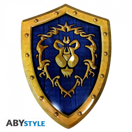 World of Warcraft - Plaque métal Bouclier de l'Alliance (26x35)