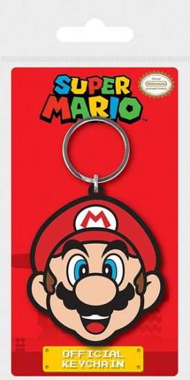 MARIO - Porte clef souple Mario face