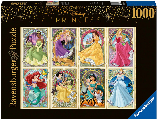 Disney - Puzzle Princesses art Nouveau (1000 pièces)