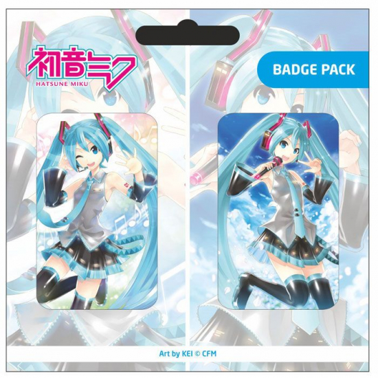Hatsune Miku  - Pack 2 badges set A