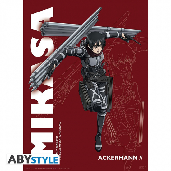 Attaque des Titans (l') - Poster petit format Saison 4 Mikasa