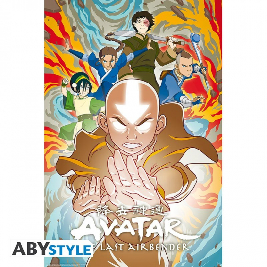 Avatar: the last airbender - Poster grand format Maîtrise des éléments