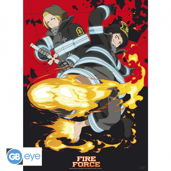 Fire Force - Poster petit format Shinra & Arthur