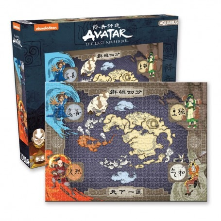 Avatar : le dernier Maitre de l'air - Puzzle Carte (1000 pièces)