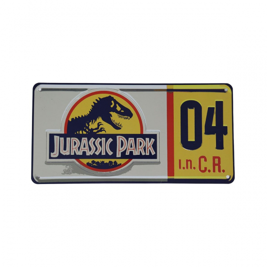 Jurassic Park - Plaque métal minéralogique Dennis Nedry