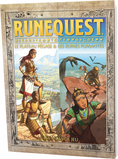 RuneQuest - Aides de jeu : plateau pégase & ruines fumantes