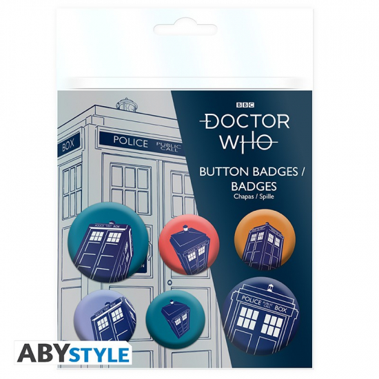 Doctor Who - Pack de badges Tardis
