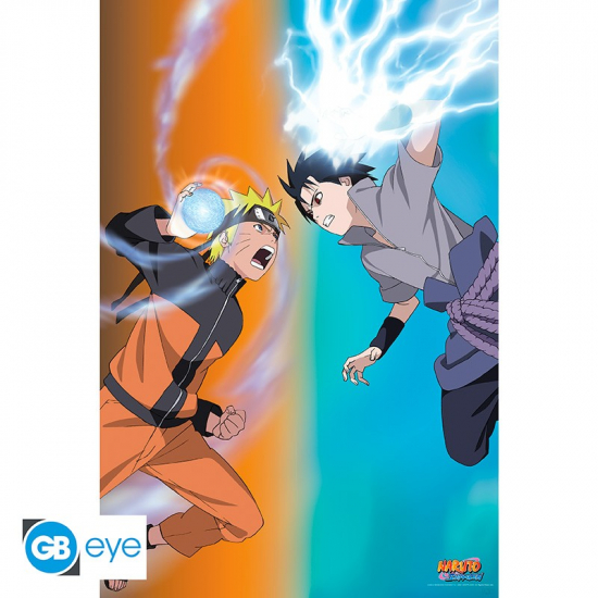 Naruto Shippuden - Poster grand format Naruto vs Sasuke