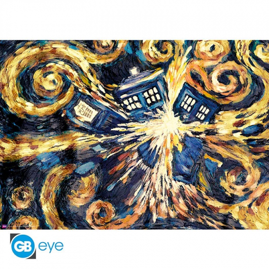 Doctor Who - Poster grand format Explosion Tardis