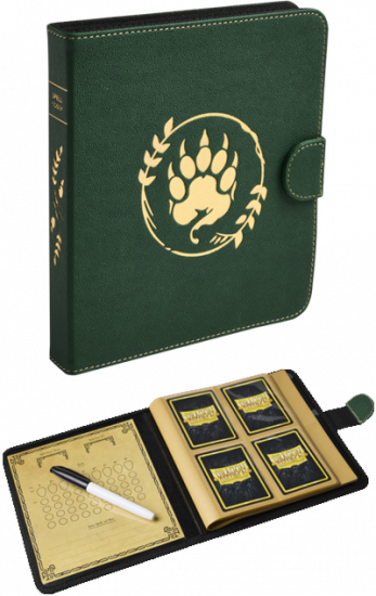 Dragon Shield - Portfolio Spell codex : Forest green