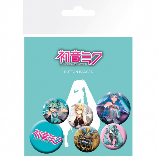 Hatsune Miku - Pack de badges Mix x6