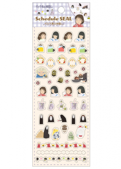 Ghibli - Mini-Stickers agenda le Voyage de Chihiro