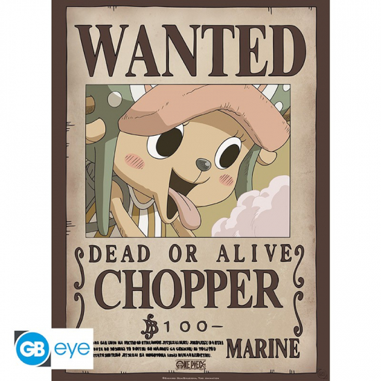 One Piece - Poster petit format Wanted Chopper