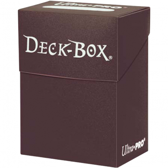 Ultra pro - Deck box Solid color Marron