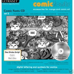 Comic font CD set 2