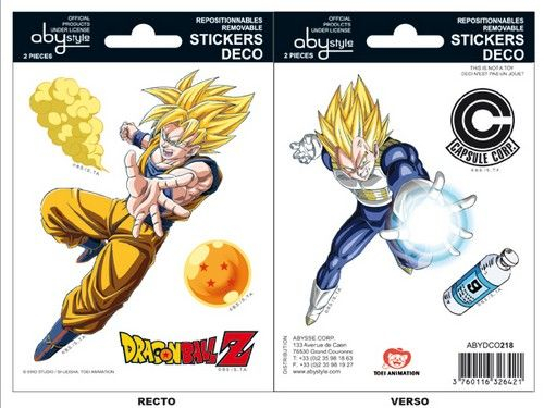 DRAGON BALL - Mini-Stickers Goku Vegeta
