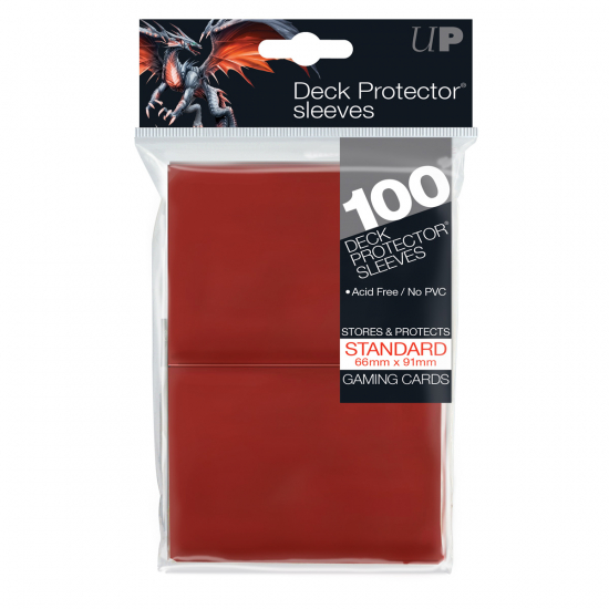 Protège Cartes Ultra Pro Standard Rouge x100