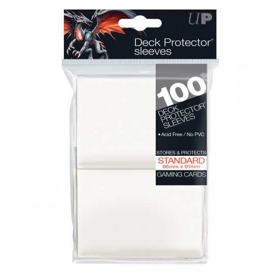 Protège Cartes Ultra Pro Standard Blanc x100