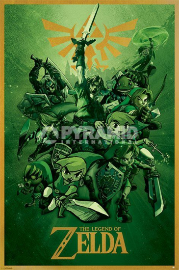 Zelda  - poster groupe Link