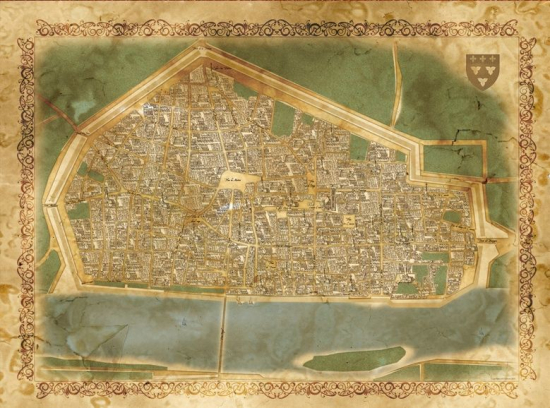 XVII : Au fil de l'âme carte de la ville d'Orléans + scénario