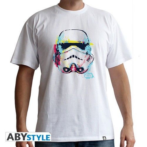 STAR WARS - T shirt basic homme blanc Trooper graphique Taille S