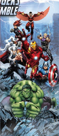 Avengers poster de porte 91x211 cm groupes