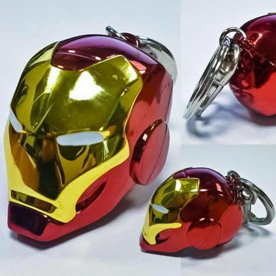 MARVEL - Porte-clefs casque Iron Man 3D Métal