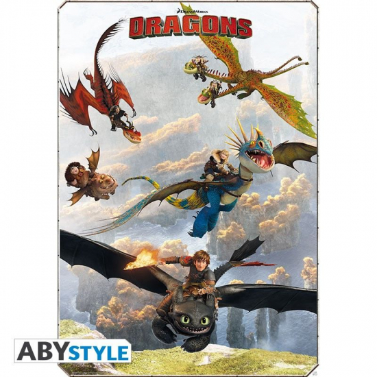 DRAGONS - Poster grand format Cavaliers de Beurk (345)