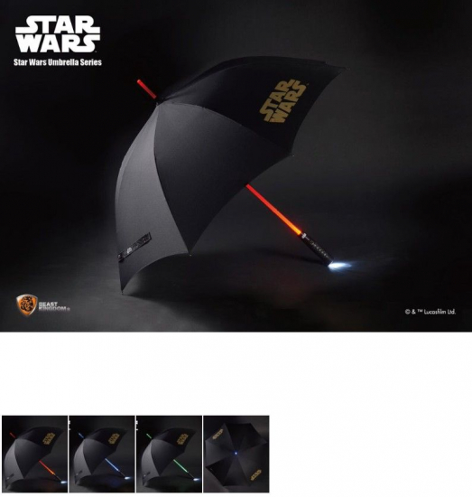 STAR WARS - parapluie lumineux sabre laser 110 cm