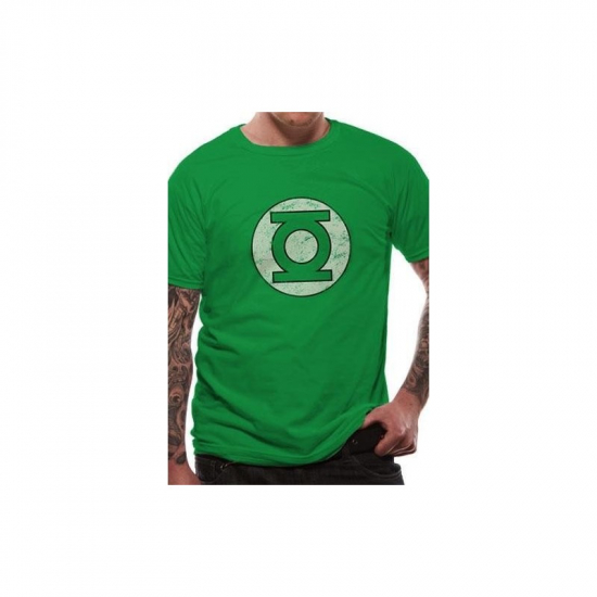 GREEN LANTERN - Tshirt Distressed Logo CID Taille XL