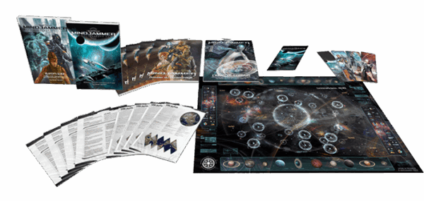 MINDJAMMER pack 1 Les deux livres de base; joueur et meneur+ Goodies