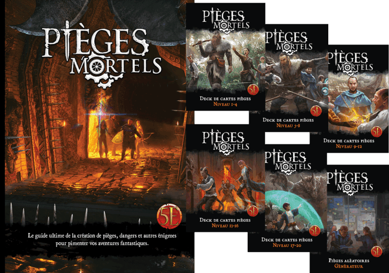 pieges mortels 5e dnd jdr jeu de role MJ