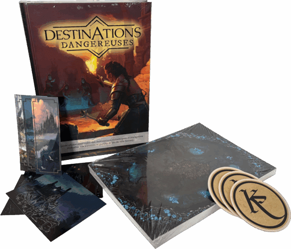 Destinations Dangereuses pack livre standard et cartes