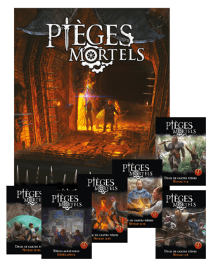 Pièges Mortels - Pack livre et 6 decks de pièges